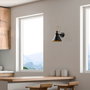 Opviq Arco - 15040 Lámpara de Pared de Metal Negra